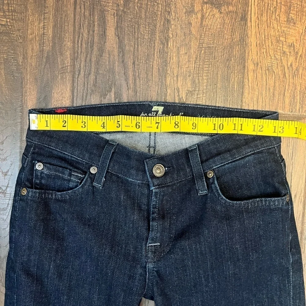 7 For All ManKind Roxanne Skinny Jeans Size 24 Color Dark Blue - Picture 11 of 13